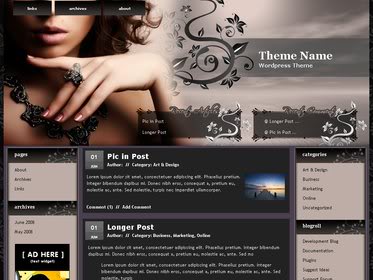 Free Wordpress Theme - Elegant Jewel