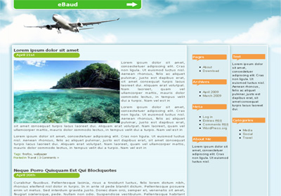 Free WordPress theme - Travel Skyhigh