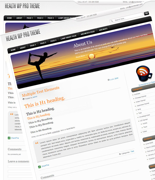 Healthy Living Free WordPress Theme