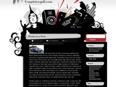 Free Wordpress Theme - DJ-wild