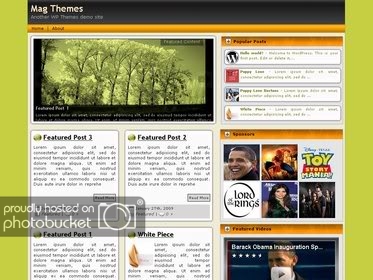 Free Wordpress theme – WP-Magnum-Yellow