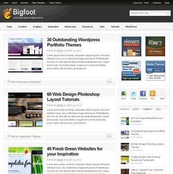 bigfoot premium wp template