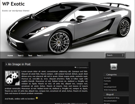 WP Exotic Wordpress Theme