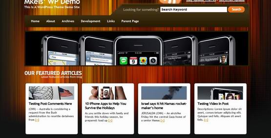 xeromobile wordpress theme