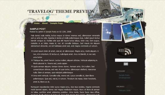 travelog wp theme