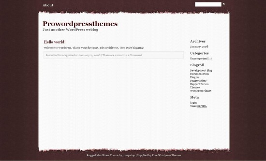 Rugged ? Free WordPress Theme