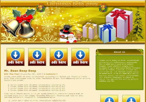 Christmas 07 Wordpress Theme