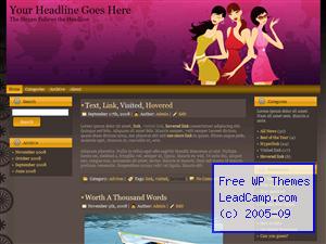 Ladies Fun Night Out Free WordPress Template / Themes