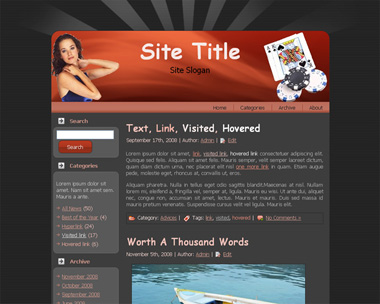 Gambling Wordpress Theme 2