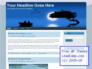 Evening Rowboat Chat Free WordPress Template / Themes