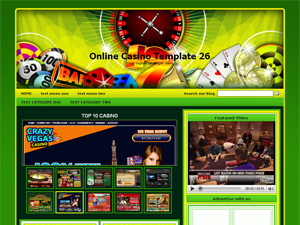 Online Casino Template 26 WordPress Theme Screenshot