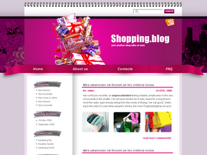 Shopaholic fever free wordpress theme