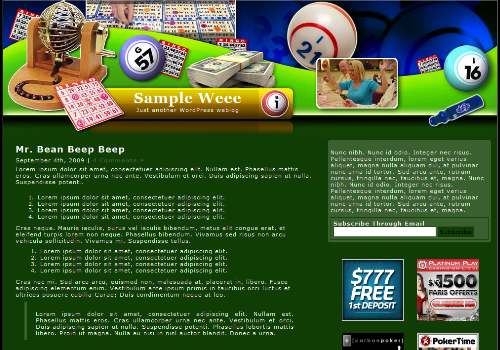Bingo 51 Wordpress Theme