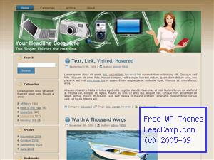 Daily Electronics Use Free WordPress Template / Themes