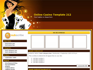 Online Casino Template 212