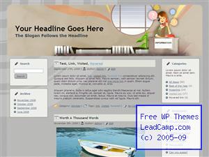 Information Help Desk Free WordPress Template / Themes