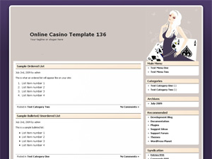 Online Casino Template 136
