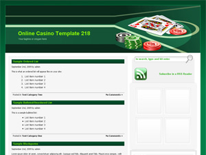 Online Casino Template 218