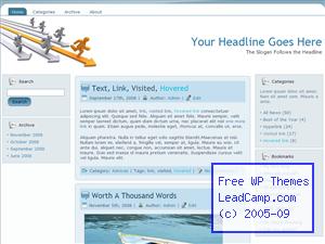 Running To Our Goals Free WordPress Template / Themes