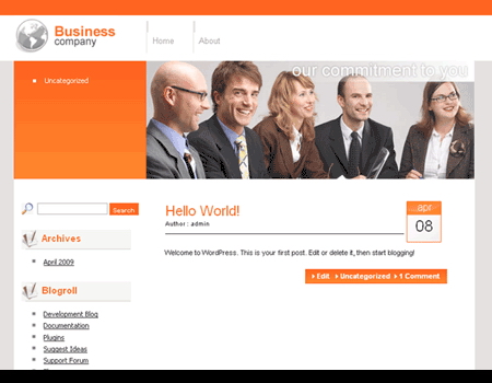 Free WordPress Theme: WP Business Company