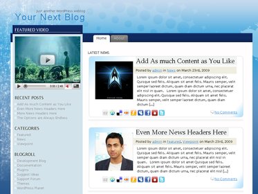 Free WordPress theme - Waterfall v1.0