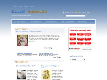 Free WordPress theme - Blue Again