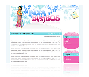 Free Adult WordPress Theme: Indian Bimbos