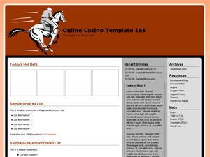Online Casino Template 165