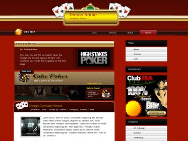 Free Wordpress theme - royal-pokermag
