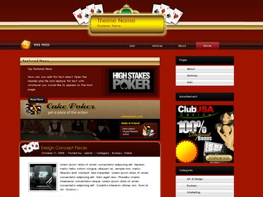 Free WordPress theme - royal-pokermag