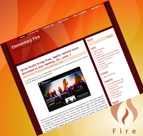 Elementary Fire WordPress Themes