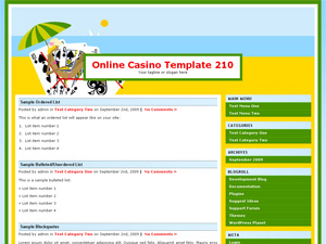 Online Casino Template 210