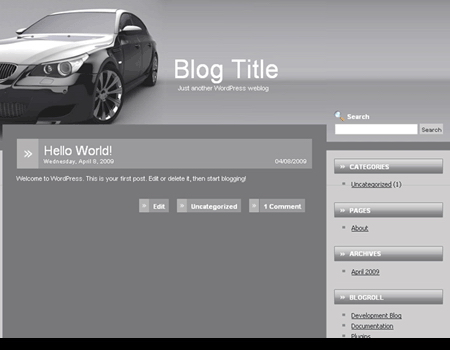 Free Wordpress Theme: WP Car Blog