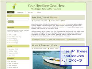 Lime Beverage Drink Free WordPress Template / Themes