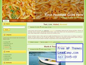Red Sauce Spaghetti Pasta Free WordPress Template / Themes