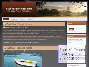 Soft Meadow Field Free WordPress Template / Themes