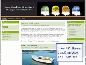 A Tree In Four Season Free WordPress Template / Themes