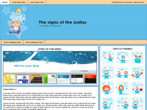 The Signs Of The Zodiac Wordpress Theme Screenshot