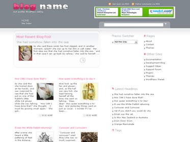 Free Wordpress theme - Hot Pink Gray