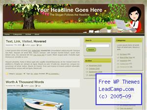 Nature At Work Free WordPress Template / Themes