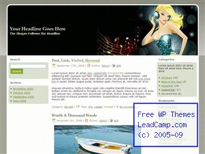 Music Disco Girl Free WordPress Template / Themes