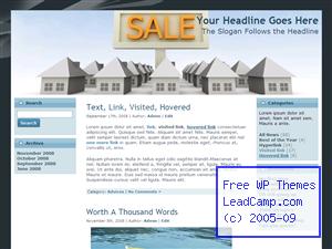 Home Sale Listings Free WordPress Template / Themes
