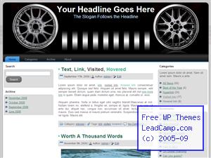 Cool Custom Rims Free WordPress Template / Themes