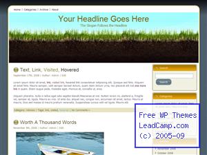 Garden Soil And Grass Free WordPress Template / Themes