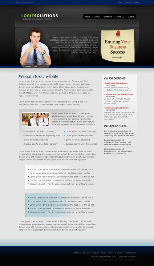 EdgeT web template