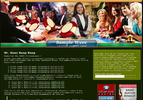 Poker 403 WordPress Theme