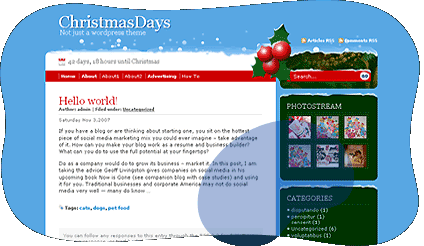 Christmas Days ? Free Wordpress Theme