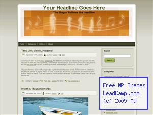 Dance With The Music Free WordPress Template / Themes