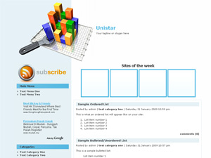 Unistar Wordpress Theme Screenshot