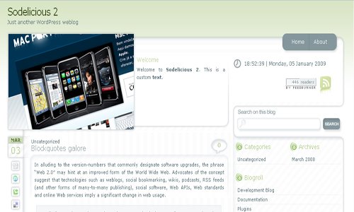 Sodelicious ? Free Wordpress Theme